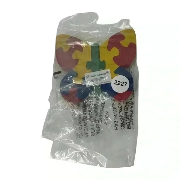 Hand-Painted Wooden Butterfly Puzzle | Non-Toxic Kids Learning Toy Gift - Picture 4 of 4